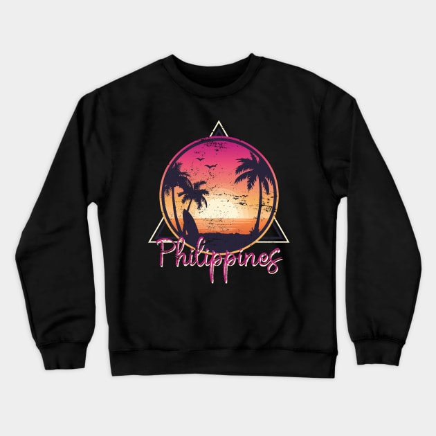 Tropical Paradise Summer Vacation Philippines Crewneck Sweatshirt by shirtsyoulike